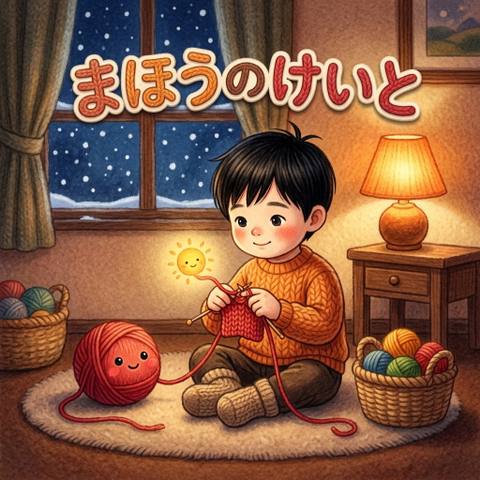 絵本「まほうのけいと」の表紙