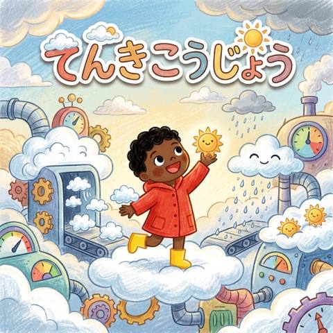 絵本「てんきこうじょう」の表紙