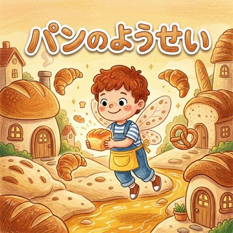 絵本「パンのようせい」の表紙