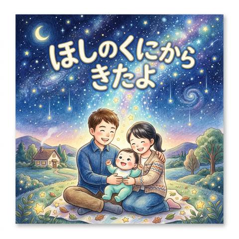 絵本「ほしのくにから きたよ」の表紙